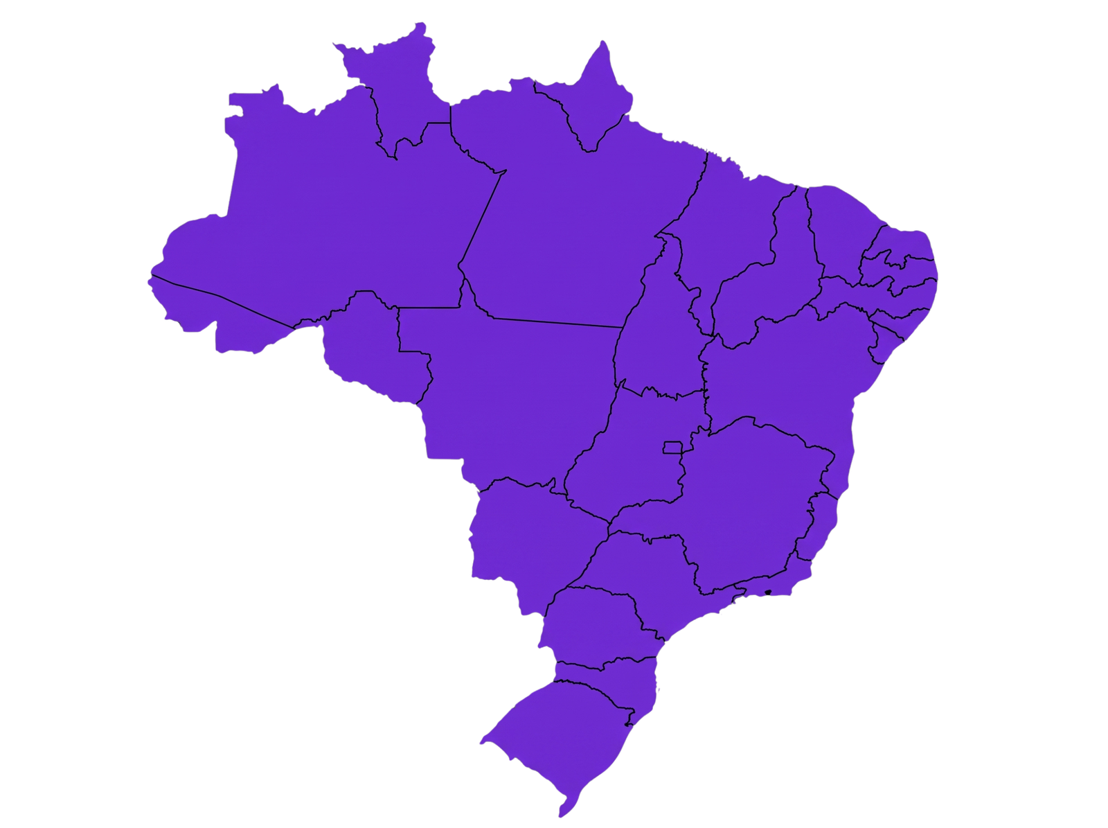 Mapa do Brasil — atendemos em todo o país